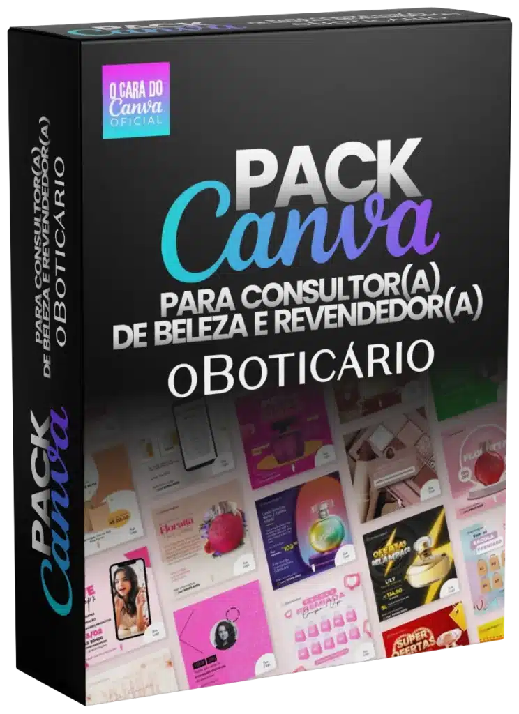 Pack Canva para Consultora de Beleza o boticário