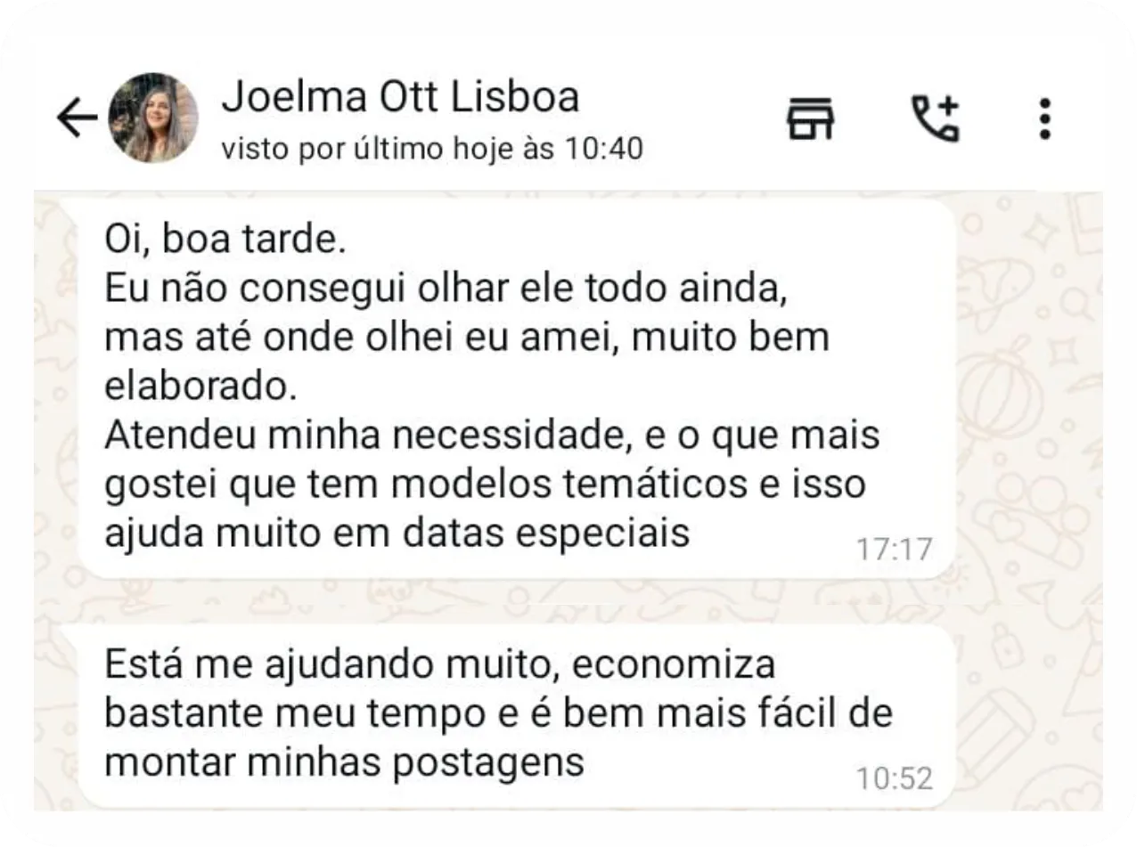 depoimento 1 pack canva